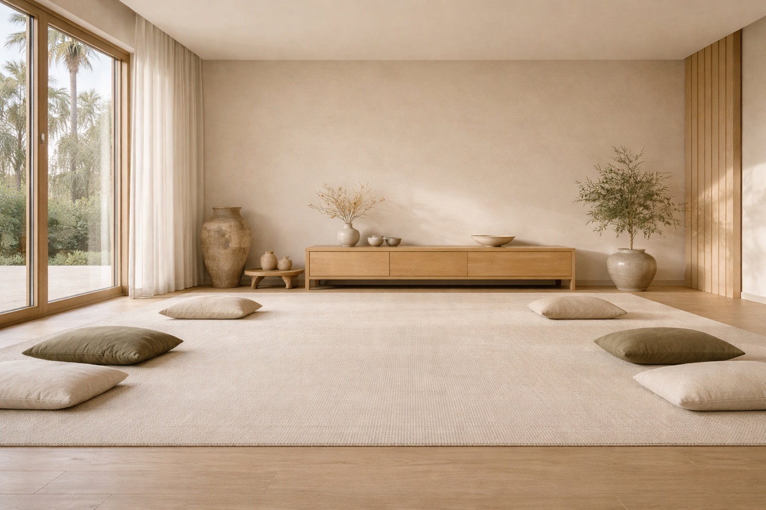 Quiet and refined interior at Cosmic Rhythm in Dubai