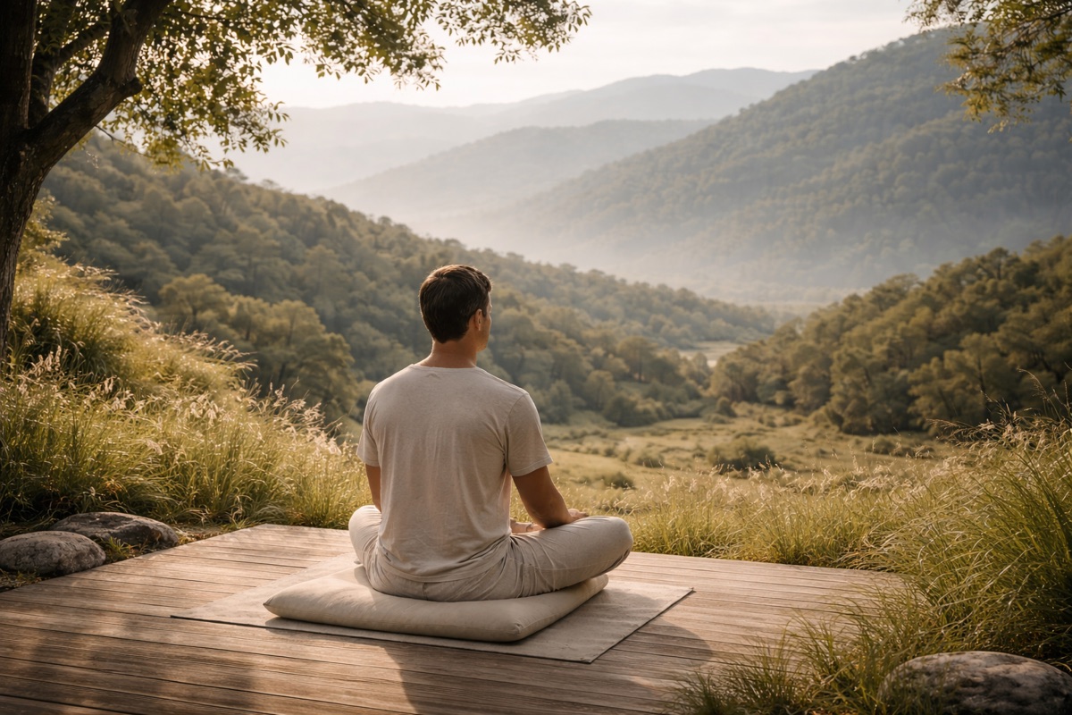 Peaceful retreat setting for reflection and personal transformation